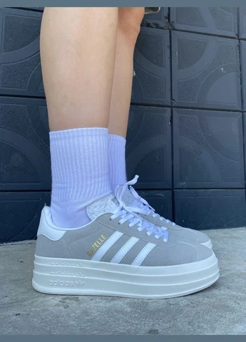 Кросівки жіночі Gazelle Bold Grey/White 40 (25,5см) ( adi-0320) - Фото 1 Кросівки жіночі Gazelle Bold Grey/White 40 (25,5см) ( adi-0320) - изображение 1
