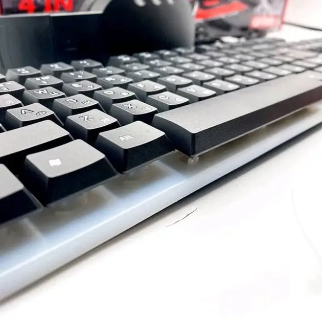 Ігровий комплект клавіатура та миша навушники килимок 4в1 Linmoni TF-400 Kit з RGB підсвічуванням для геймерів - зображення 14