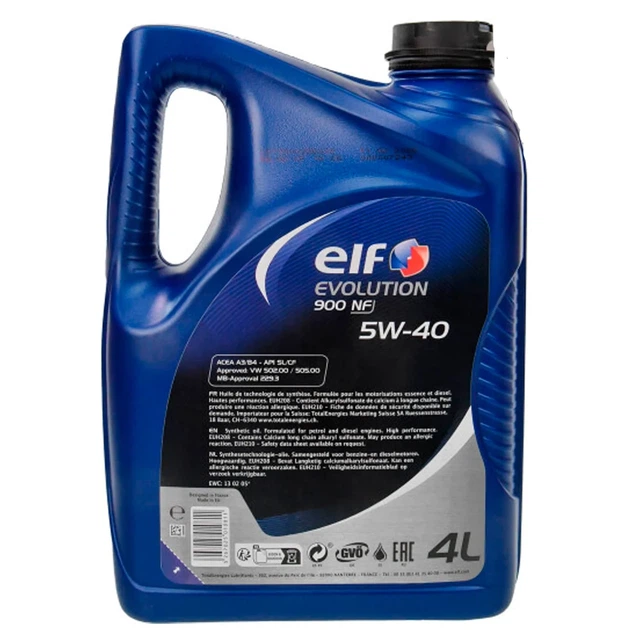 Олива моторна ELF Evolution 900 NF NF 5W-40 4 л - зображення 2