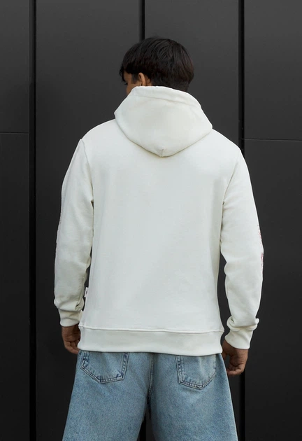 Мужской Худи Стаф Белый С Принтом Спортивный Staff Print White XL (401615) - изображение 2
