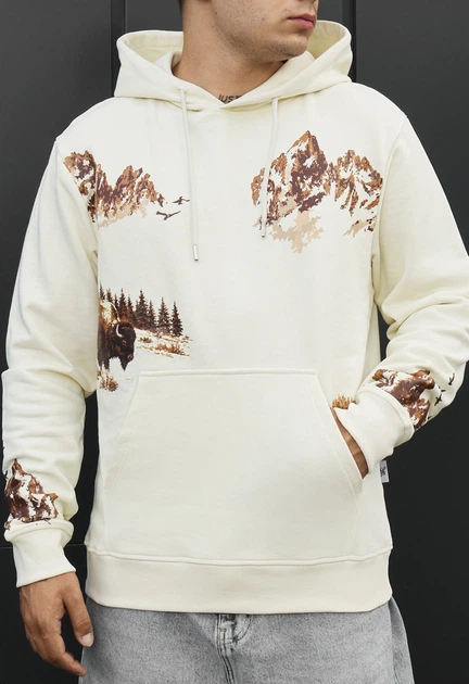 Мужской Худи Стаф Молочный С Принтом Спортивный Staff Print Milk XXL (401608) - Фото 3 Мужской Худи Стаф Молочный С Принтом Спортивный Staff Print Milk XXL (401608) - изображение 3