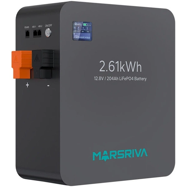 Аккумулятор LiFePO4 Marsriva MR-LFP12-200-WMD 12,8V 204Ah 2,61 кВт·ч для ИБП и резервного питания, настенный - Фото 2 Аккумулятор LiFePO4 Marsriva MR-LFP12-200-WMD 12,8V 204Ah 2,61 кВт·ч для ИБП и резервного питания, настенный - изображение 2