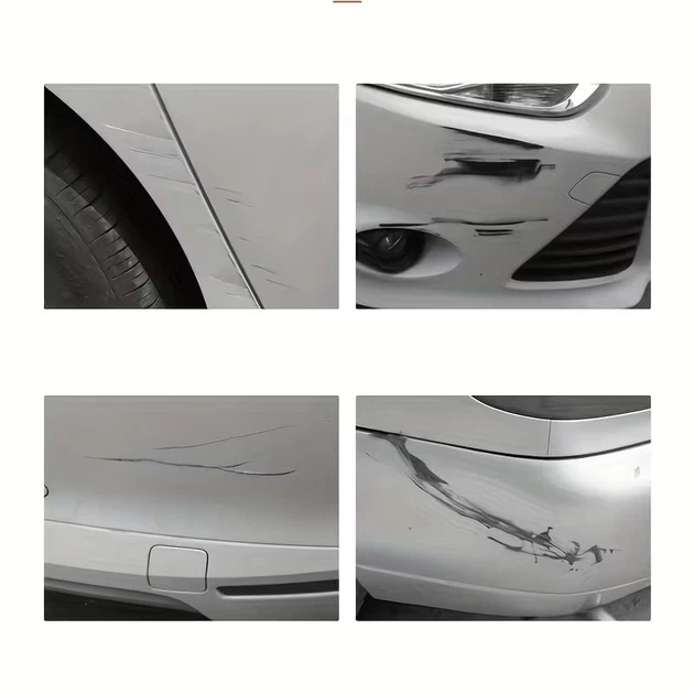 Универсальные гибкие противоударные накладки Carbon Bumper Shield Антицарапки защита на бампер 37.5 см х 5.2 см Цвет: белый карбон 1уп=2шт - изображение 7