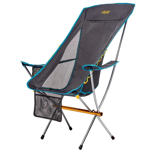 Кресло раскладное Uquip Infinity Lounger 120 кг алюминий серый - изображение 3
