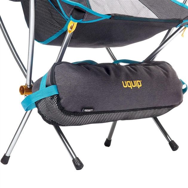 Кресло раскладное Uquip Infinity Lounger 120 кг алюминий серый - изображение 5