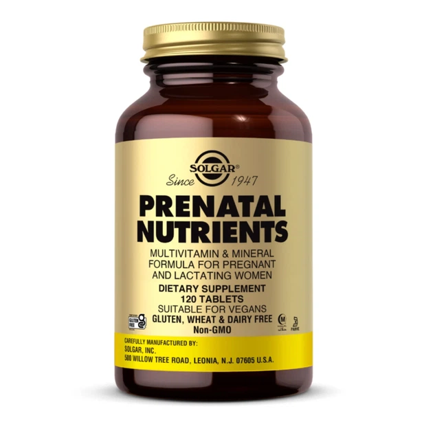 Вітаміни Prenatal Nutrients для вагітних 120 таблеток - Фото 1 Вітаміни Prenatal Nutrients для вагітних 120 таблеток - зображення 1