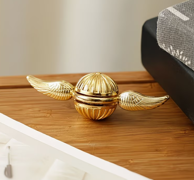 Антистрес спіннер Golden Snitch металева іграшка фіджет - изображение 2
