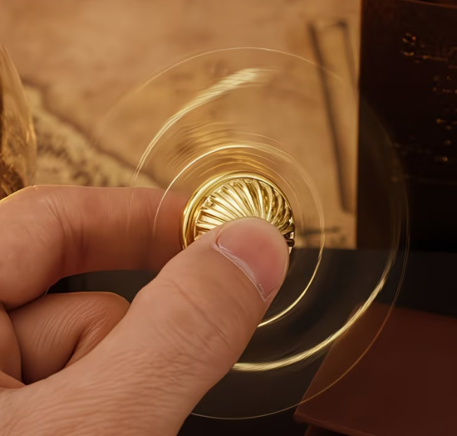 Антистрес спіннер Golden Snitch металева іграшка фіджет - изображение 7
