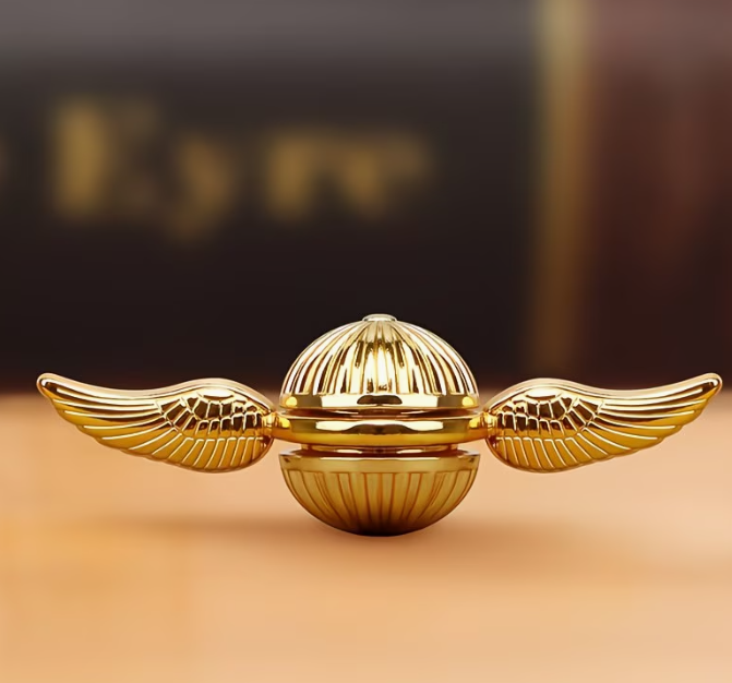 Антистрес спіннер Golden Snitch металева іграшка фіджет - изображение 8