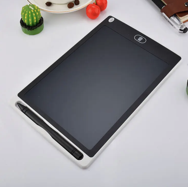 Графічний планшет LCD Writing 16" для малювання, нотаток та ескізів із кнопкою стирання, блокуванням очищення, вологозахищеним ударостійким корпусом без підсвічування - зображення 4