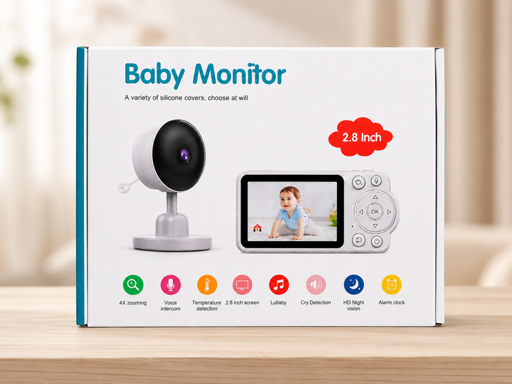 Відеоняня C3 з LCD-дисплеєм 2,8 дюйма з нічним баченням і двостороннім зв'язком - изображение 2
