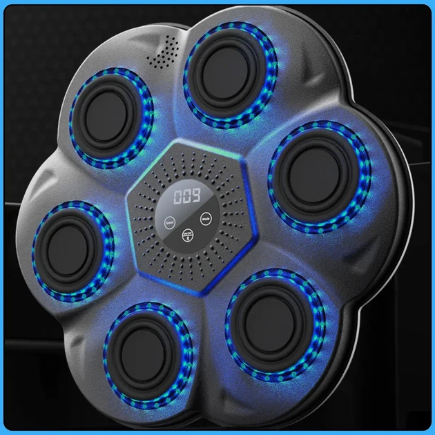 Настенный боксерский тренажер с LED-подсветкой, LY-1083 Bluetooth-колонкой и режимами тренировки - изображение 5