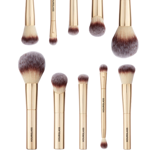 Набор кистей для макияжа Hourglass Face & Eye Travel Brush Set 5 шт с чехлом для лица и глаз - изображение 6