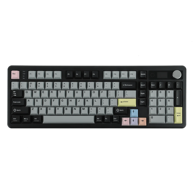 Клавіатура бездротова EPOMAKER TH99 PRO Creamy Jade Switch Black - зображення 2