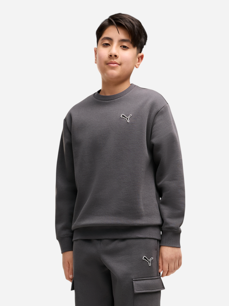 Підлітковий спортивний костюм (світшот + штани) для хлопчика Puma Essentials Elevated 69521834 170-176 см Moody Gray (4070033470978) - Фото 3 Підлітковий спортивний костюм (світшот + штани) для хлопчика Puma Essentials Elevated 69521834 170-176 см Moody Gray (4070033470978) - зображення 3