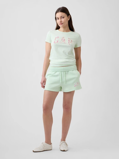 Футболка хлопковая женская GAP 400621363 XS Зеленая (1161374174) - изображение 3