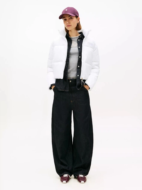 Куртка зимняя короткая женская Tommy Hilfiger 176747941 XL Белая (1161148542) - изображение 3
