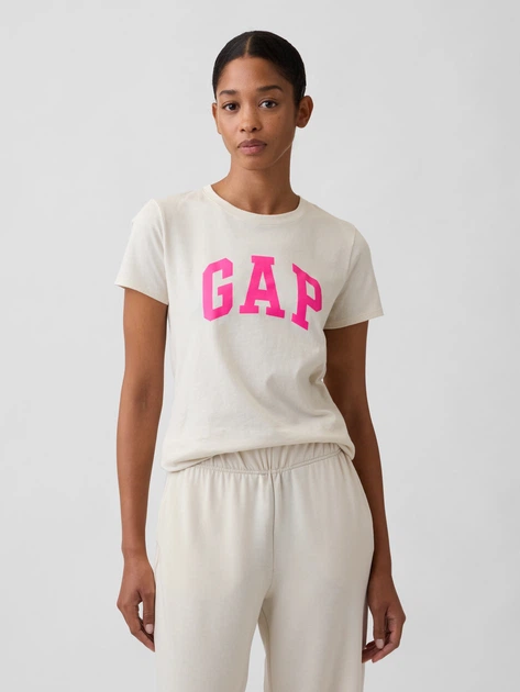 Футболка бавовняна жіноча GAP 895899369 XL Молочна (1161171124) - Фото 1 Футболка бавовняна жіноча GAP 895899369 XL Молочна (1161171124) - зображення 1