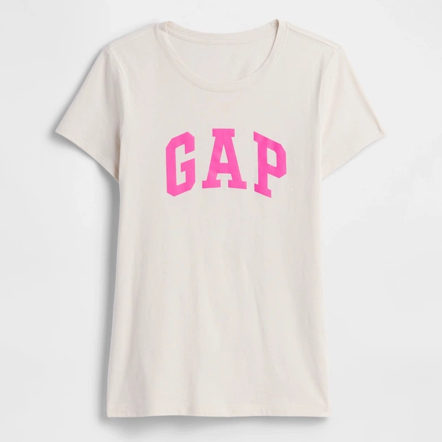 Футболка бавовняна жіноча GAP 895899369 XL Молочна (1161171124) - Фото 5 Футболка бавовняна жіноча GAP 895899369 XL Молочна (1161171124) - зображення 5