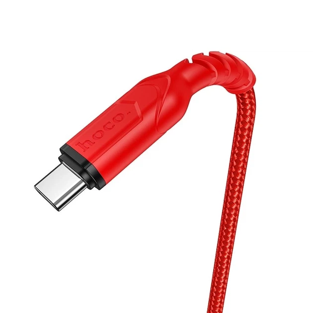 Кабель Hoco X59 USB A к USB C 3A 1 м Red (6931474744937) - Фото 2 Кабель Hoco X59 USB A к USB C 3A 1 м Red (6931474744937) - изображение 2