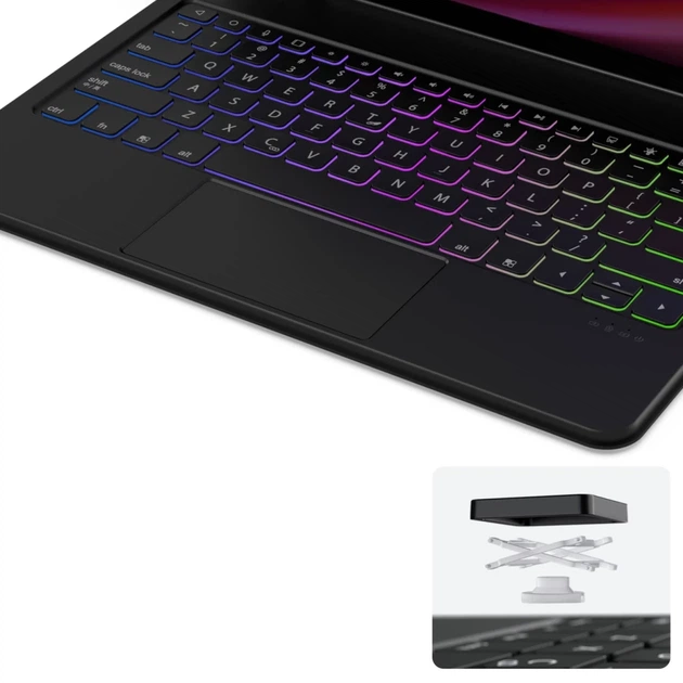Чехол DUX DUCIS Keyboard MK Series с клавиатурой Bluetooth для Samsung Galaxy Tab S9+ / S8+ / S7+ Black (6971824159493) - Фото 11 Чехол DUX DUCIS Keyboard MK Series с клавиатурой Bluetooth для Samsung Galaxy Tab S9+ / S8+ / S7+ Black (6971824159493) - изображение 11
