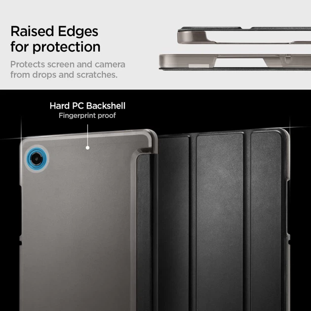 Чехол Spigen Smart Fold для Galaxy Tab A11 8.7 X133 / X135 Matte Black (ACS11175) - Фото 13 Чехол Spigen Smart Fold для Galaxy Tab A11 8.7 X133 / X135 Matte Black (ACS11175) - изображение 13