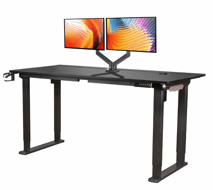 Стол с электрорегулировкой высоты с подсветкой Двухмоторный Flexi Tech Black Matte 160x75 см 28048 - Фото 3 Стол с электрорегулировкой высоты с подсветкой Двухмоторный Flexi Tech Black Matte 160x75 см 28048 - изображение 3