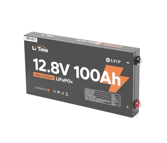 Аккумуляторная батарея Li-TIME LiFePO4 12.8V 100Ач 1280Wh BMS 100A - Фото 2 Аккумуляторная батарея Li-TIME LiFePO4 12.8V 100Ач 1280Wh BMS 100A - изображение 2