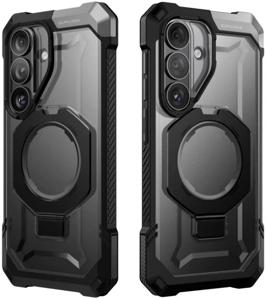Etui plecki Supcase UB GRIP Series MagSafe Phone Case with Kickstand do Samsung Galaxy S26 Black (843439160828) - obraz 2