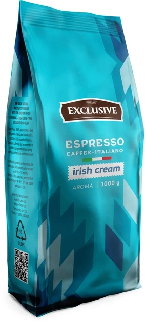 Кава зернова Primo Exclusive Irish Cream 1 кг - Фото 1 Кава зернова Primo Exclusive Irish Cream 1 кг - зображення 1