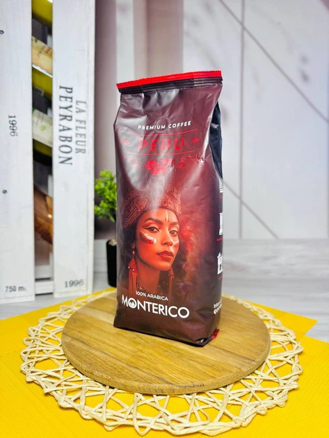 Кава в зернах Monterico Premium coffee Peru 100% 1кг - Фото 2 Кава в зернах Monterico Premium coffee Peru 100% 1кг - изображение 2