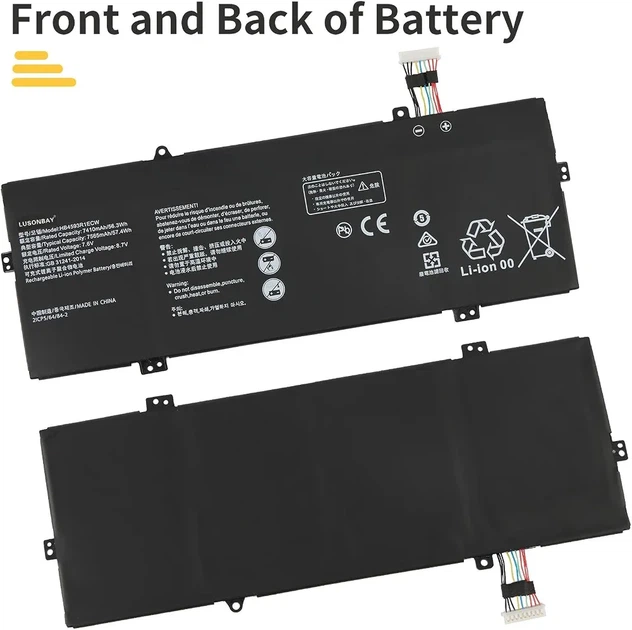Аккумулятор HB4593R1ECW 7.6V 7565mAh 57.4Wh для Huawei MateBook X Pro / MagicBook 14 MACH-W19 MACH-W29 KPL-W00 KPR-W19 - изображение 5