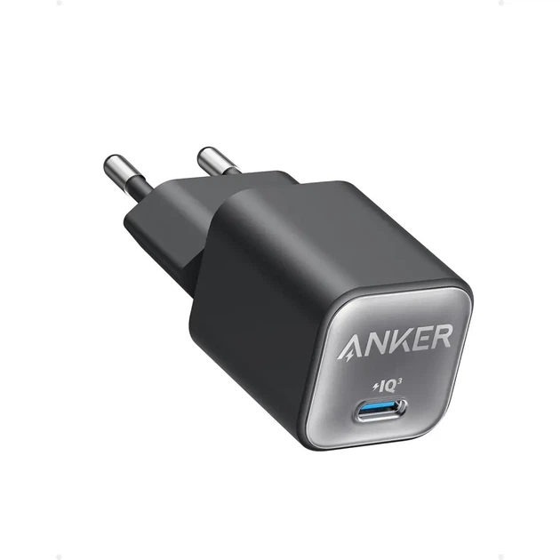 Мережевий зарядний пристрій Anker PowerPort 511 Nano III GaN 30W 1xUSB-C PIQ3.0 (A2147) Black - Фото 1 Мережевий зарядний пристрій Anker PowerPort 511 Nano III GaN 30W 1xUSB-C PIQ3.0 (A2147) Black - зображення 1