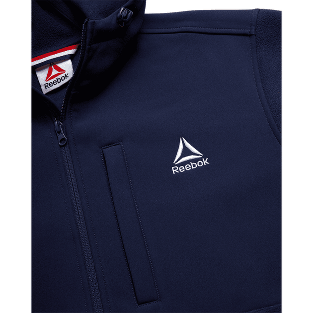 Чоловіча куртка Reebok Polarfleece Softshell Синя (Розмір XL) - Фото 6 Чоловіча куртка Reebok Polarfleece Softshell Синя (Розмір XL) - изображение 6