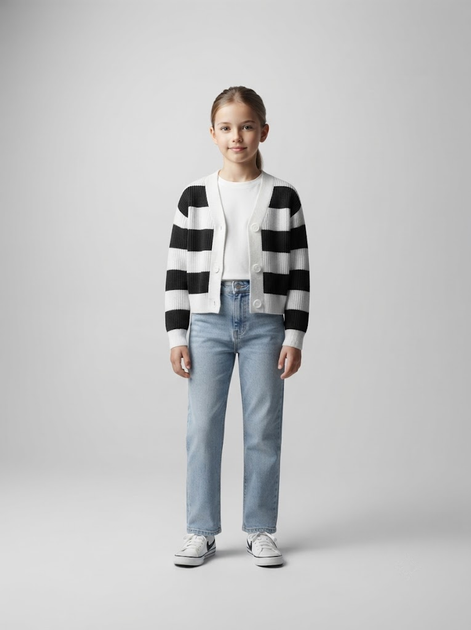 Светр для дівчинки підлітка 152 Чорно-білий TVIY LOOK (723068-152) - Фото 1 Светр для дівчинки підлітка 152 Чорно-білий TVIY LOOK (723068-152) - зображення 1
