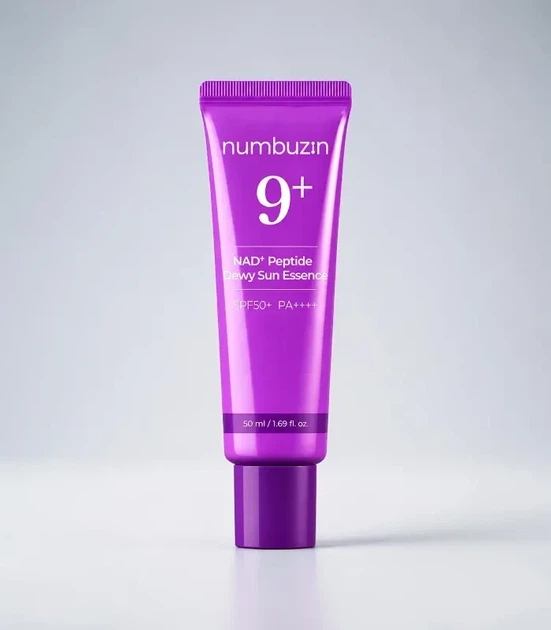 Солнцезащитная эссенция крем Numbuzin No.9 NAD+ 9 Peptides Dewy Sun Essence SPF50+ PA++++ 50 ml - изображение 2