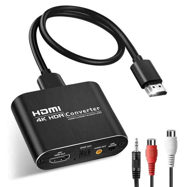 Адаптер HDMI ARC - Optical - Coaxial перетворювач екстрактор конвертер аудіо звуку в 5.1 Toslink - Фото 1 Адаптер HDMI ARC - Optical - Coaxial перетворювач екстрактор конвертер аудіо звуку в 5.1 Toslink - зображення 1