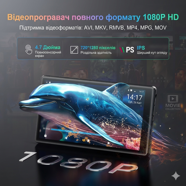 Аудіоплеєр OilSky M501 Pro з підтримкою Hi-Res Lossless, 96 ГБ