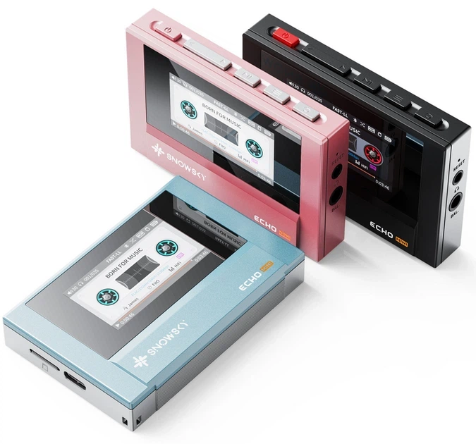 Аудіоплеєр Fiio SnowSky Echo Mini – Hi-Fi: Ретро-Шик, Подвійний CS43131 та Bluetooth 5.3 Pink - зображення 5