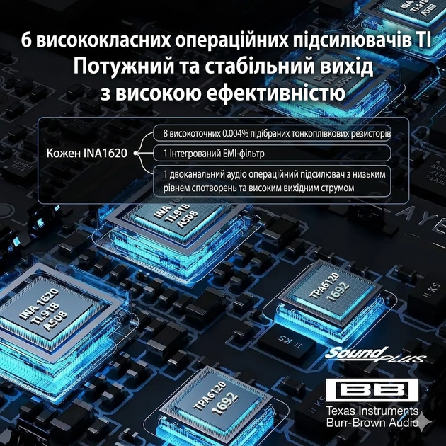 ЦАП із підсилювачем для навушників FiiO QX13 Titanium Gold ES9027PRO XMOS XU316 900mW 4.4 Balanced Hi-Res - зображення 9
