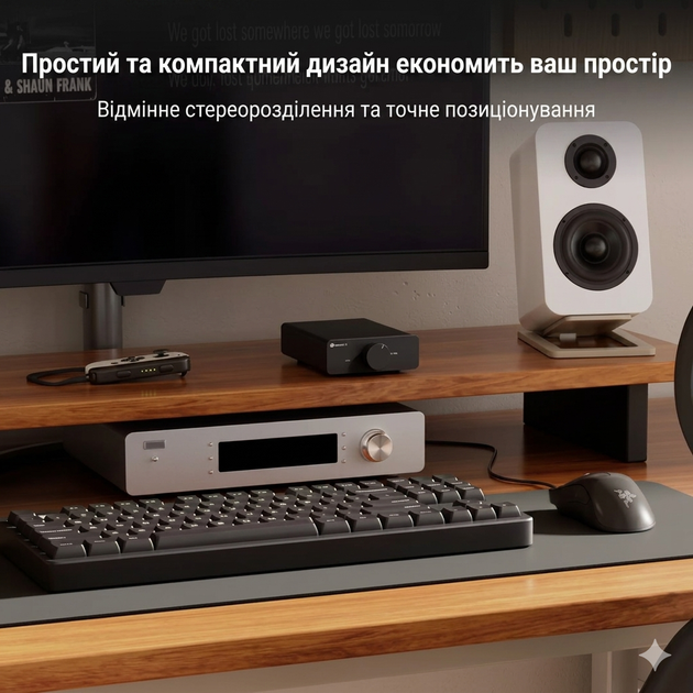 Підсилювач звуку Fosi Audio V3 класу D Hi Fi стерео на чіпі TPA3255 потужність 600 Вт з блоком живлення 32V для пасивних акустичних систем та професійних домашніх аудіосистем Чорний - зображення 4