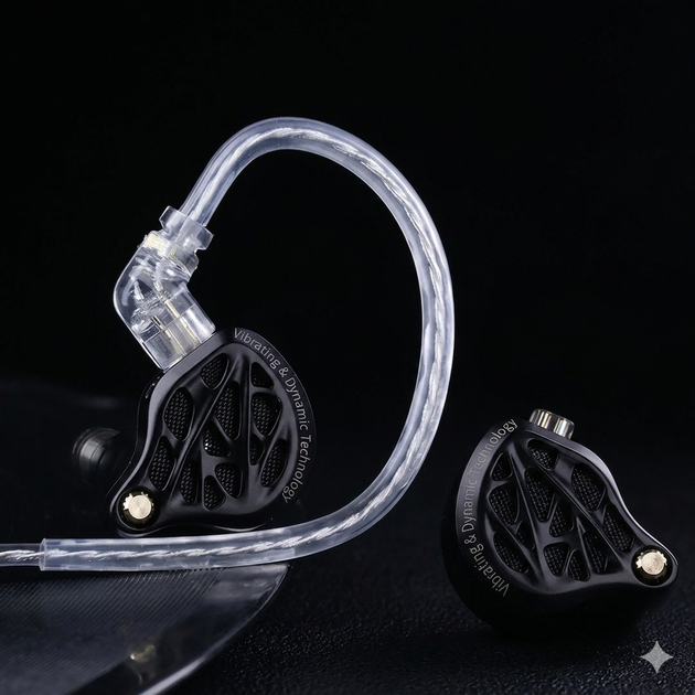 Навушники KZ Vibe X DSP (type-c, з мікрофоном) – In-Ear Monitor з вібро драйвером та подвійним мікрофоном - изображение 11