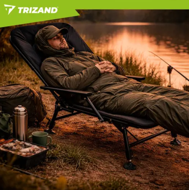 Рыбацкое кресло Trizand регулируемое для рыбалки с регулируемыми ножками и подлокотниками для отдыха - изображение 3