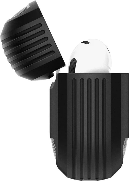 Защитный чехол Spigen Rugged Armor для Apple AirPods 3 - Matte Black - изображение 3