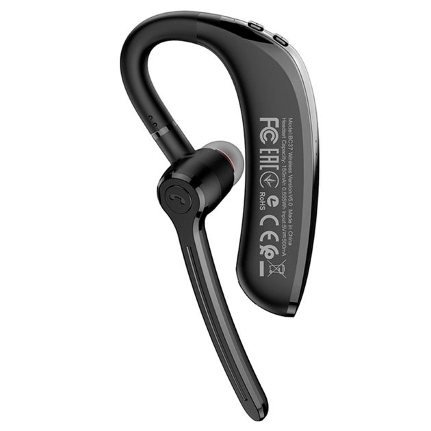 Bluetooth гарнитура Borofone BC37 Imperor черная для аудио товаров - изображение 6