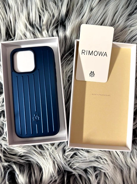 Металлический чехол Rimova для iPhone 14 Pro Max с защитой камеры и усиленными углами синий - изображение 2