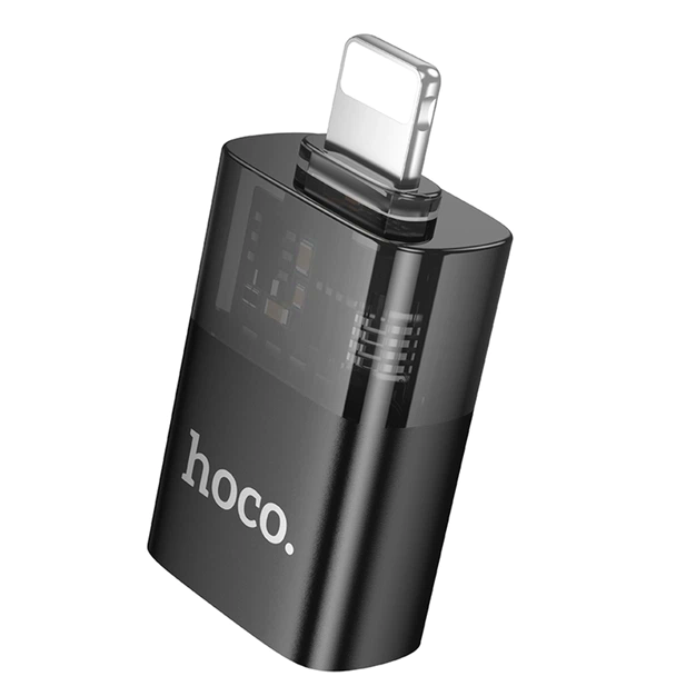 Адаптер Lightning на USB 2.0 Hoco UA36 черный поддержка OTG для Apple - Фото 2 Адаптер Lightning на USB 2.0 Hoco UA36 черный поддержка OTG для Apple - изображение 2