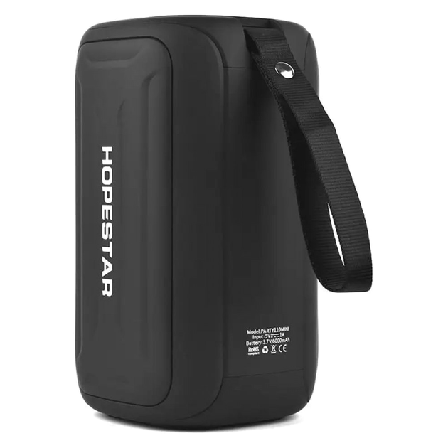 Портативная колонка 8W 6000mAh Bluetooth 5.0 для вечеринок Hopestar Party 110 Mini черная - изображение 2