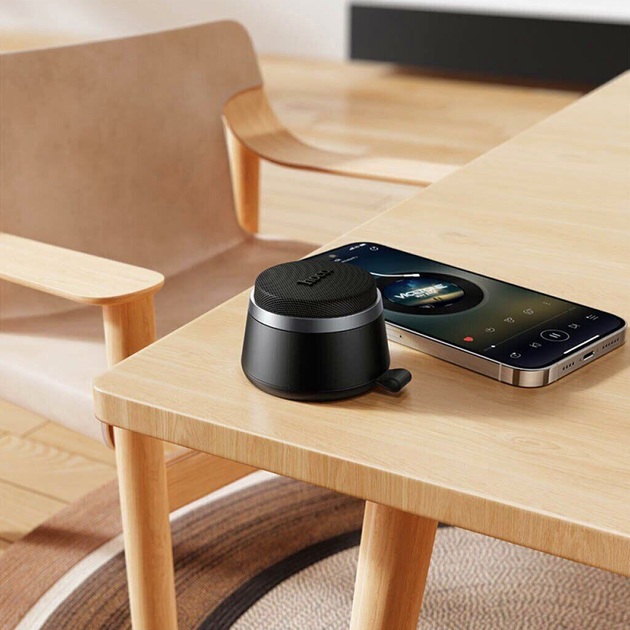 Портативная колонка Bluetooth 3 Вт размер 7,2 x 6,2 x 4,1 см Hoco HC43 черный - изображение 2