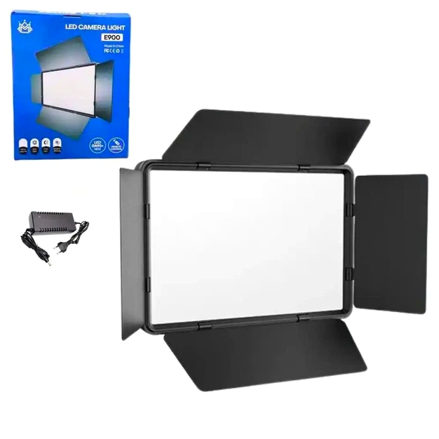 Лампа відеосвітло LED E900 100W 30x17 см 3000K-6500K з пультом для студійного обладнання - зображення 2